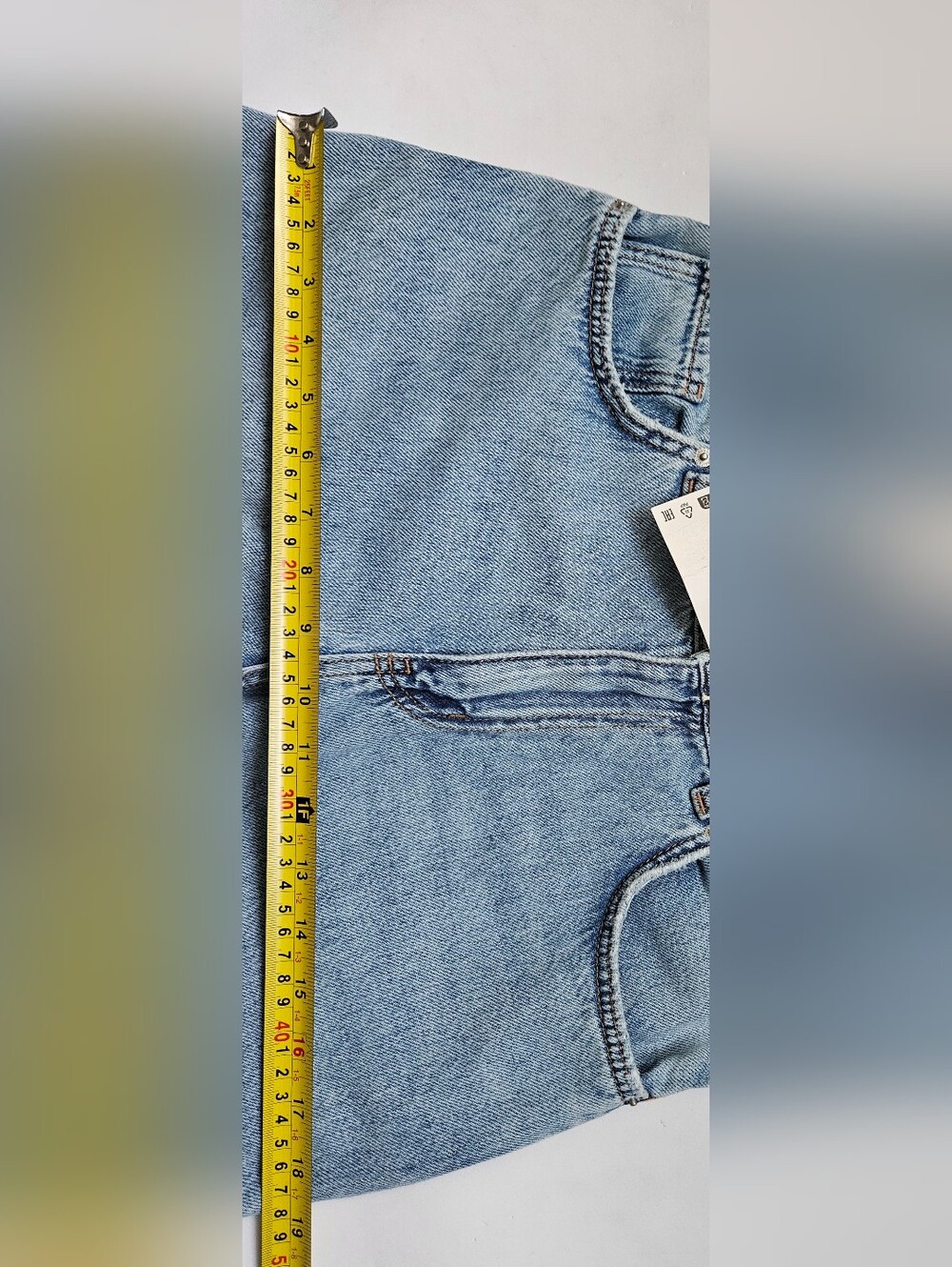 NWT Zara Relaxed Baggy Fit Years 13-14 in Light Blue Denim Jeans - Picture 4 of 10